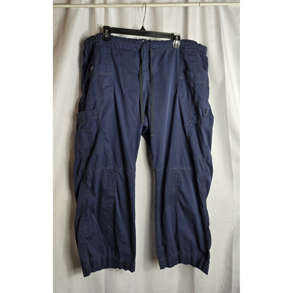 Dickies Drawstring Cargo Pants Blue Sz 2XL Scrubs‎